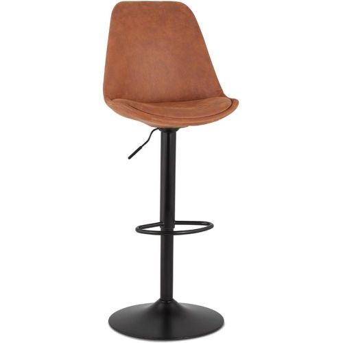 Tabouret réglable 'ZEBRA' en microfibre et pied - ALTEREGO - Modalova
