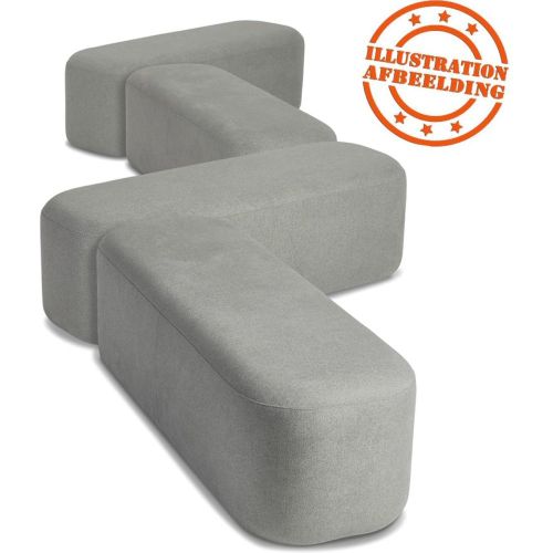 Banquette design 'SITO' en tissu foncé - ALTEREGO - Modalova