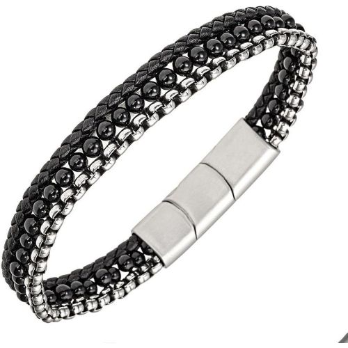 Bracelet - 682396 Acier, Cuir Couleur - All Blacks Bijoux - Modalova