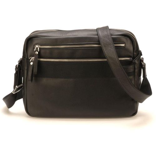 Sac besace - cuir noir Noir - Arthur & Aston - Modalova