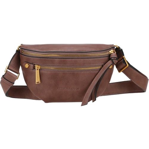 Sac banane taupe en cuir - Arthur & Aston - Modalova