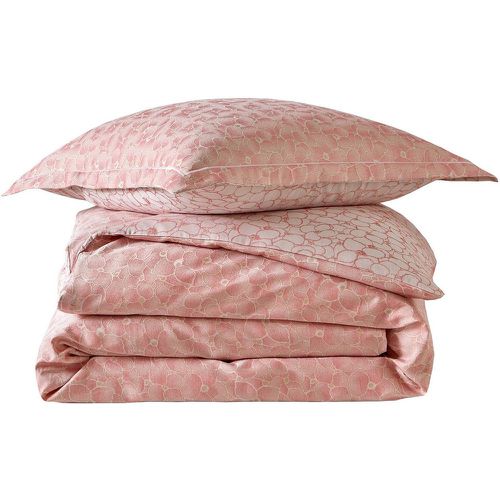 Housse de couette satin jacquard ARCANGUES Garance - Blanc des Vosges - Modalova