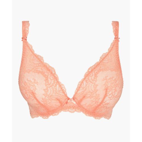 Soutien-gorge plongeant armatures en dentelle orange - Aubade - Modalova