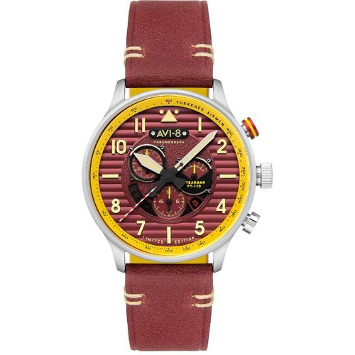 Montre Spirit Of Tuskegee Chronograph Limited Edition - AV-4109-02 Bracelet Cuir - Avi-8 - Modalova