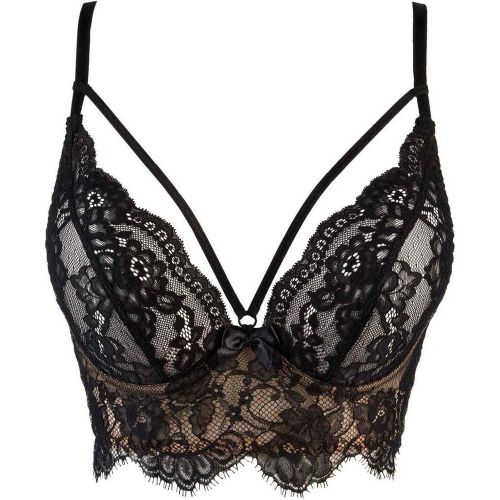 Semi-corset - Noir/Beige - Axami lingerie - Modalova