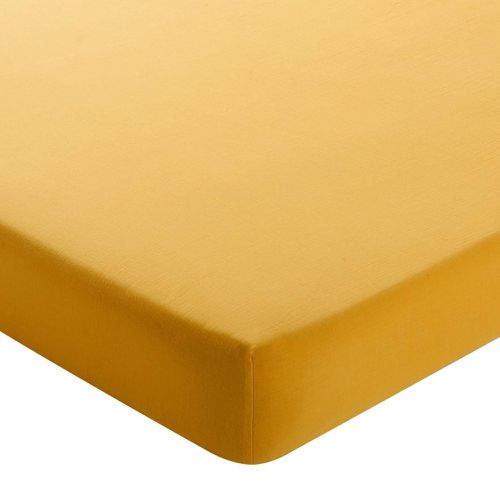 Drap-housse grand bonnet DOUBLE GAZE 90x200x32 maïs - Becquet - Modalova