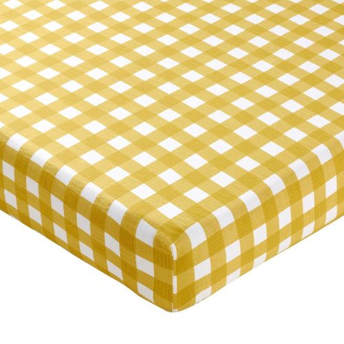Drap housse VICHY - Jaune maïs - Becquet - Modalova