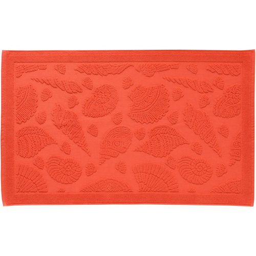 Tapis de bain CRUSTACE orange en coton - Becquet - Modalova