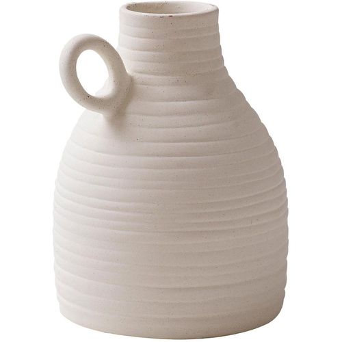 Vase décoratif en céramique beige - Becquet - Modalova