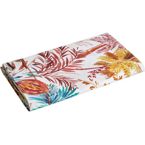Drap Plat satin PALMERAIE Tomette - Blanc des Vosges - Modalova