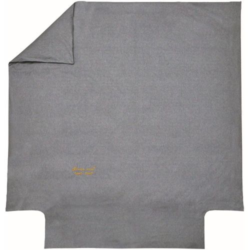 Housse de couette 50% coton bio - 50% fibres recyclées BONNE NUIT Indigo - Blanc des Vosges - Modalova