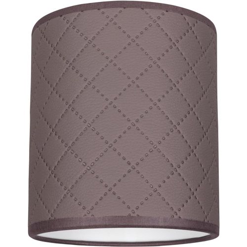 Abat-jour cylindrique E27 Tissu -Brun - Britop Lighting - Modalova