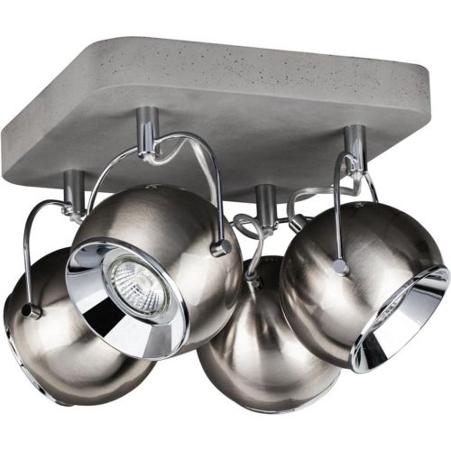 Ball Concrete Plafonnier Béton Métal Satiné - Britop Lighting - Modalova