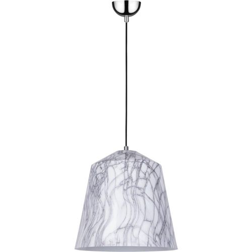 Natura Lampe Suspendue Chromé Câble PVC Noir Métal - Britop Lighting - Modalova