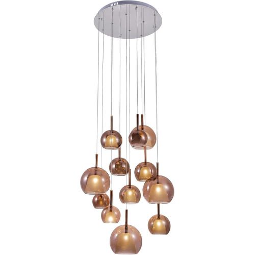 Suspension incl. 12xG4 20W, Chrome/Cuivre - Britop Lighting - Modalova