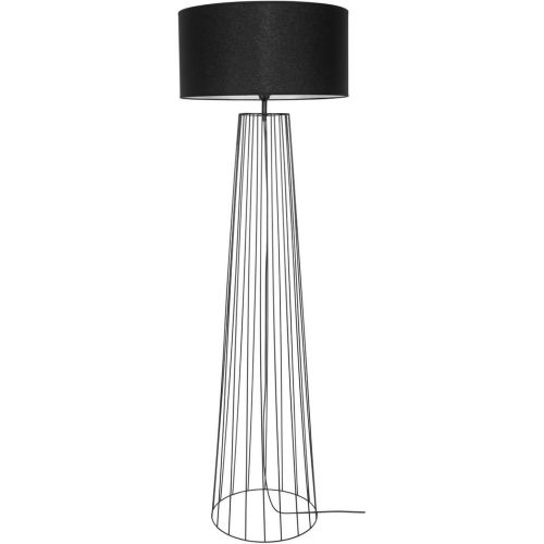 Lampadaire Métal Câble PVC Abat-jour en Tissu Swan - Britop Lighting - Modalova