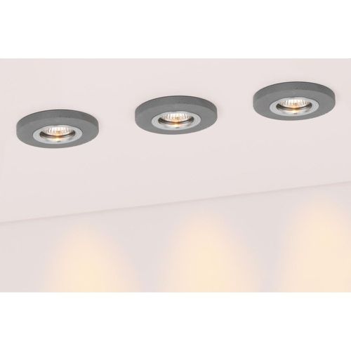 Vitar Round Set de Spots lumineux 1xLED GU10 Max.6W Béton - Britop Lighting - Modalova