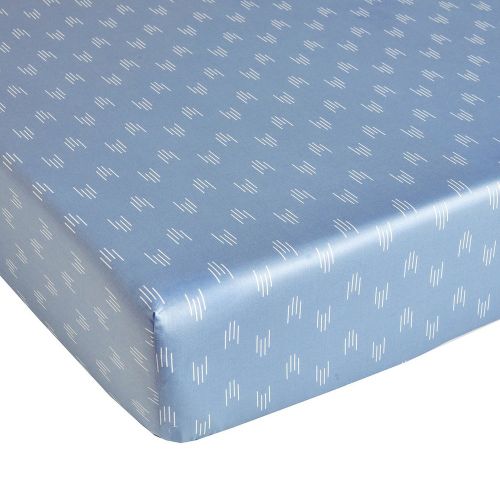 Drap-housse en satin de coton BROCELIANDE Cobalt bonnet de 30 cm - Sanderson - Modalova