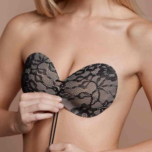 Soutien-gorge bandeau adhésif dos nu à motif - Bye Bra - Modalova