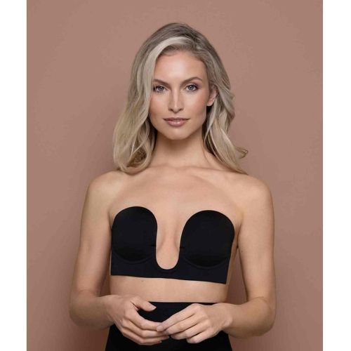 Soutien-gorge bandeau adhésif dos nu et décolleté plongeant en tissu - Bye Bra - Modalova