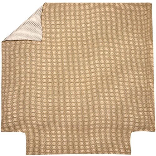 Housse de couette percale DANDY Ocre - Blanc des Vosges - Modalova