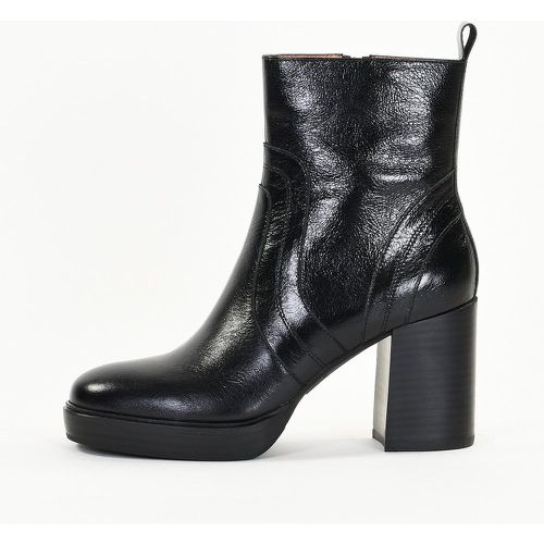 Bottines Femme en Cuir DAHLIA Noir - Emilie Karston - Modalova