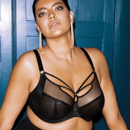 Soutien-gorge plongeant à armatures - Noir SACHI - Elomi - Modalova