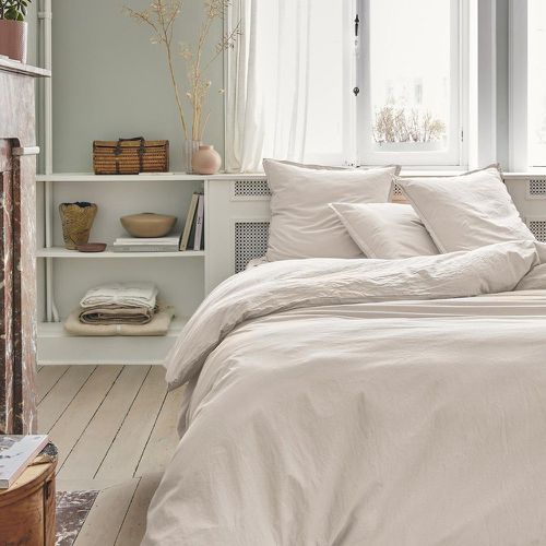 Housse de couette unie en coton, Made in France, TOUT DOUX, Crème - Essix - Modalova