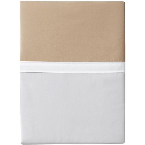 Drap percale de coton bicolore Toi & Moi - Beige - Essix - Modalova