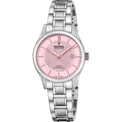 Montre Classic Steel - F20068-3 Bracelet Acier Argent - Festina Swiss Made - Modalova