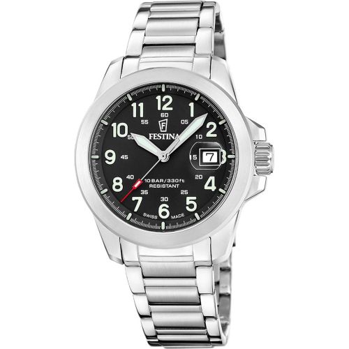 Montre Field Watches - F20081-4 Bracelet Acier Argent - Festina Swiss Made - Modalova