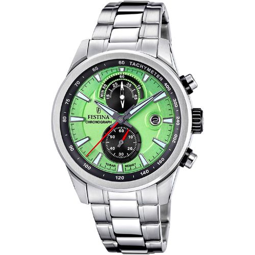 Montre Timeless Chronograph - F20694-3 Bracelet Acier Argenté - Festina - Modalova