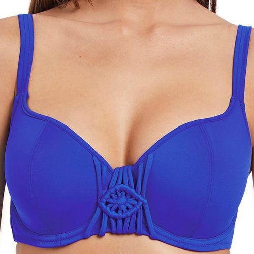 Haut de maillot de bain décolleté coeur paddé à armatures Bleu MACRAME - Freya maillot - Modalova