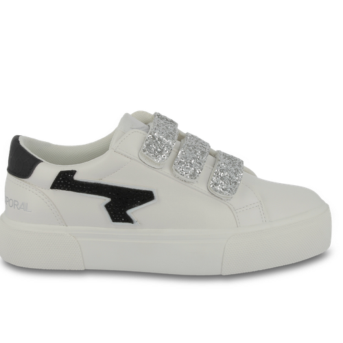 Basket femme CLOVIA blanc et noir - Kaporal - Modalova