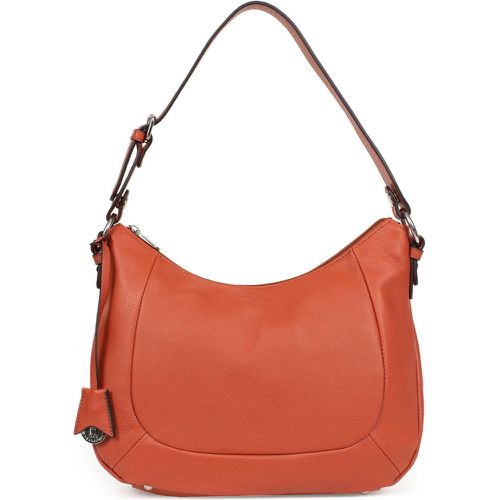 Besace Cuir CONFORT Orange Mina - Hexagona - Modalova