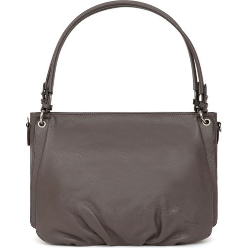 Besace Cuir CONFORT Taupe Lucie - Hexagona - Modalova