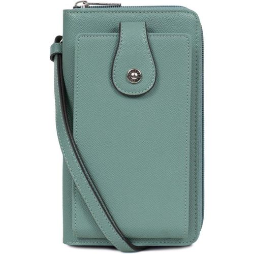 Pochette téléphone avec portefeuille Stop RFID Cuir AVA en toile Anna - Hexagona - Modalova