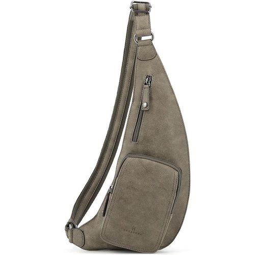 Sac monobretelle DIFFERENCE Taupe - Hexagona - Modalova