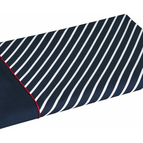 Drap en percale de coton bio unie ICONIC Indigo - Blanc des Vosges - Modalova