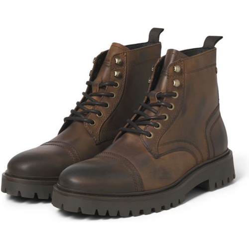 Bottes en cuir Marron Bert - jack & jones - Modalova