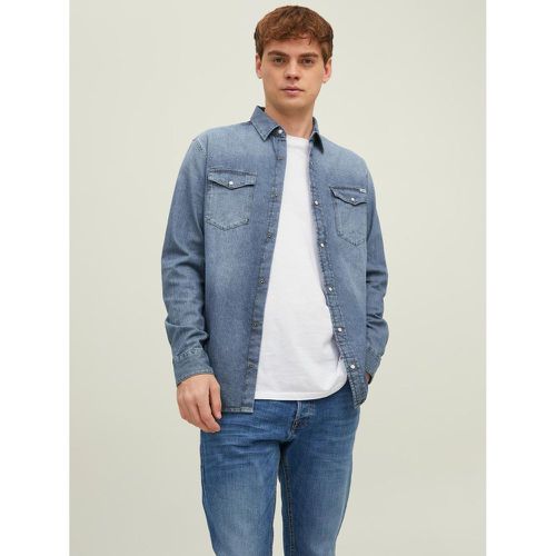 Chemise en denim Slim Fit Col chemise Manches longues Owen - jack & jones - Modalova