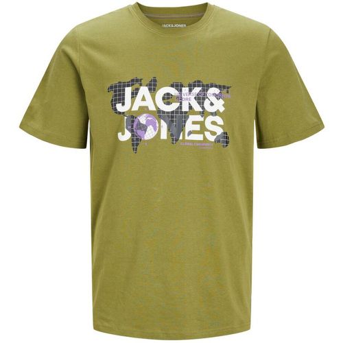 T-shirt Standard Fit Col rond Manches longues en coton - jack & jones - Modalova