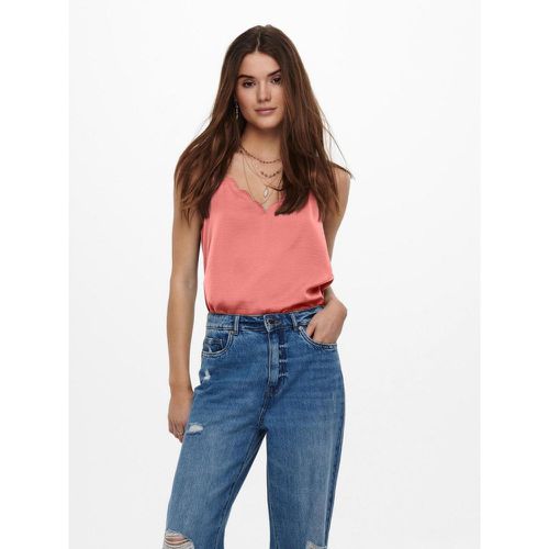 Top Col rond Sans manches rose Ione - Only - Modalova