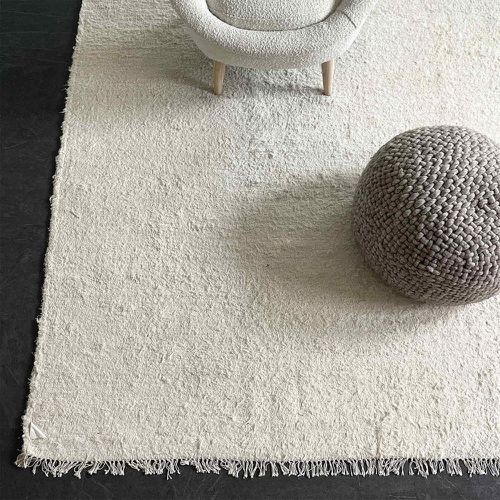 Tapis en coton Projet écru - 3S. x Home - Modalova