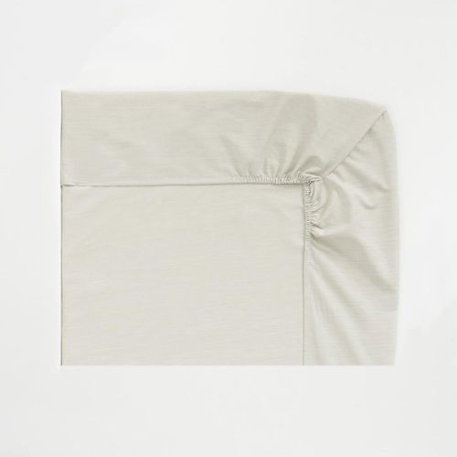 Drap housse fines rayures en bambou Crème - Origin - Modalova