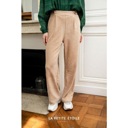 Pantalon Droit NAVAN beige en coton - La Petite Etoile - Modalova