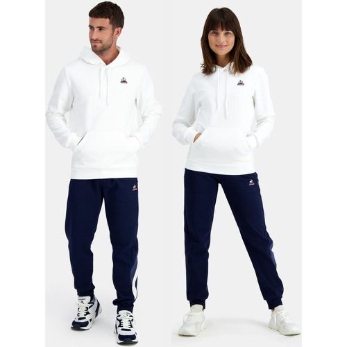 Sweat à capuche SAISON 1 N°1 M new optical white en coton - Le Coq Sportif - Modalova