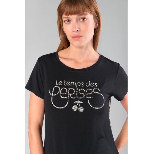 Tee-Shirt DERAY noir en coton - Le Temps des Cerises - Modalova