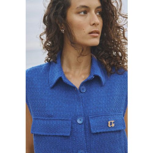 Veste sans manches ARLEY bleu Hana - Le Temps des Cerises - Modalova