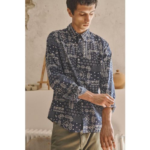 Chemise CREDO bleu en coton Raul - Le Temps des Cerises - Modalova